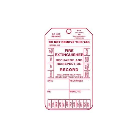 Accuform PF-Cardstock, 3-1/4 in Width, 1/4 in Height, , 25 PK MGT210CTP